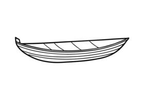 Modern clean canoe design with crisp precise lines and balance perfect vector