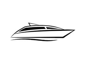 Balanced catamaran silhouette featuring elegant form and streamlined nautical artistry for allure vector