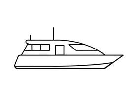Modern elegant catamaran design with smooth balanced linear aesthetics perfect vector