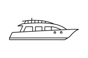 Modern catamaran drawing with crisp refined curves and dynamic composition vivid vector