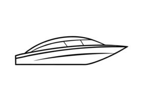Elegant catamaran drawing with smooth refined curves and balance perfect vector