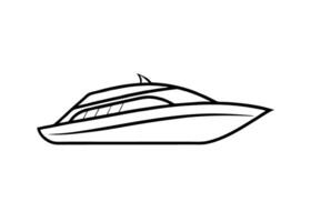 Chic catamaran illustration with soft flowing grace bold vector