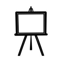 Whiteboard silhouette for collaborative business strategy and creative planning vector