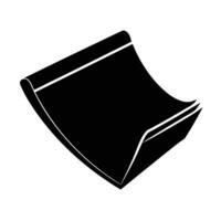 Dynamic sticky note pad with curl silhouette for efficient creative capture vector