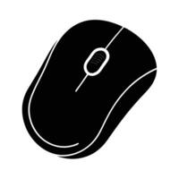 Dynamic wireless mouse silhouette enhancing modern digital workflow efficiency vector