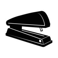 Classic stapler silhouette symbolizing efficient office document management vector