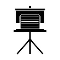 Business silhouette of stacked presentation slides for impactful business proposals vector