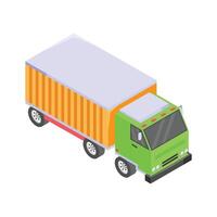 Get this amazing icon of truck in modern style, ready to use vector