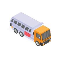 Visually perfect minibus icon representing a medium-sized passenger transport service vector