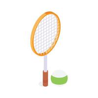 Get this creative icon of tennis racket in modern design style vector