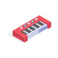 Keyboard synthesizer for making electronic and studio music. vector