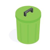 Get this amazing icon of trash bin in modern design style, vector
