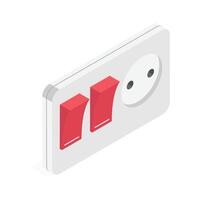 Take a look at this amazing icon of power socket in modern style vector