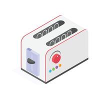 Take a look at this amazing icon of toaster in customizable style vector