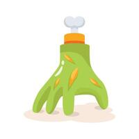 A customizable icon of zombie hand designed in 3d style vector