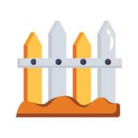 Check out wooden fence icon designed in 3d style vector