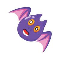 Halloween bat icon creatively designed in 3d style vector