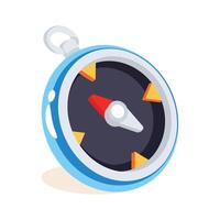 3d style icon of compass is ready for premium download vector