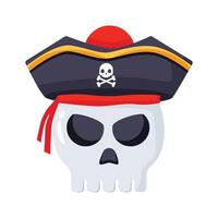 Have a look at this 3d style icon of pirate skull vector