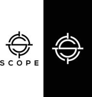 Initial letter S with scoping sign logo design vector