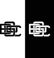 GOBC, GOBG monogram logo design vector