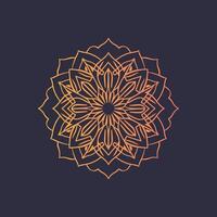 A mandala design on a dark background vector