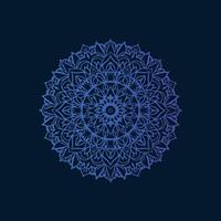 A blue and purple circular design on a dark background vector