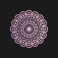 A purple circular design on a black background vector