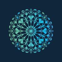 A blue and green circular design on a dark background vector