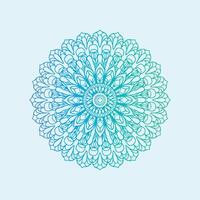A blue and green circular design on a light blue background vector
