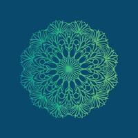 A circular design with green and blue colors vector