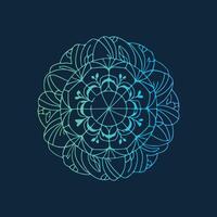 A blue and green circular design on a dark background vector