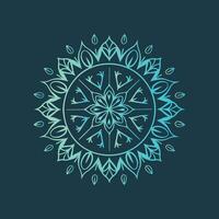 A blue and green circular design on a dark background vector