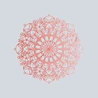 A red and pink flower design on a gray background vector