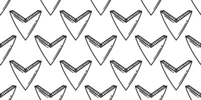 Seamless Black and White Chevron Arrow Pattern in Doodle Style for Modern Backgrounds, Navigation Themes, and Creative Minimalist Designs vector