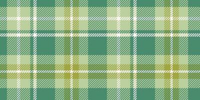 Seamless Green and Cream Plaid Pattern with Classic Checkered Design for Textiles, Fashion, and Decorative Backgrounds vector