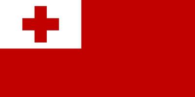 Flag of Tonga vector