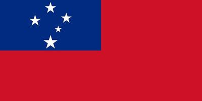 Flag of Samoa vector