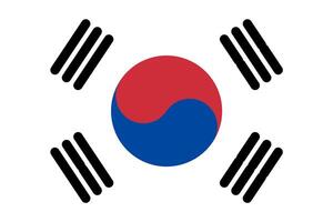Flag of South Korea vector