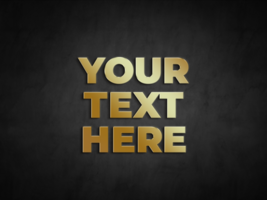 Neon Glow Text Effect psd
