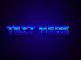 Gradient Futuristic Text Style psd