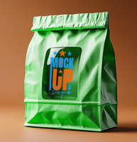 Classic shopping bag mock up design for timeless packaging solutions, a dependable paper bag or packet package choice. psd