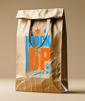 shopping bags mock up design crafted for refined packaging, a durable paper bag or packet package option. psd