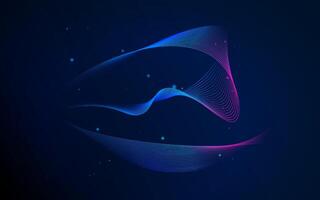 Abstract lines wave gradient background design illustration graphic vector