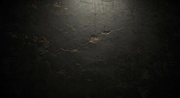 Dark grunge texture background with light source photo