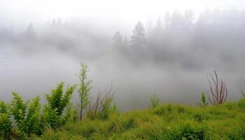 A lake surrounded by trees and grass photo