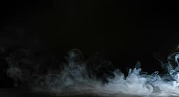 Smoke on a black background photo