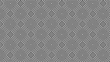 Abstract Hexagonal Optical Illusion Pattern in Black and White vector