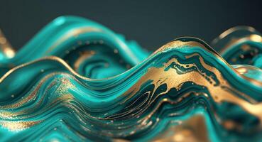 Golden waves, abstract background, 3d rendering, 3d rendering, 3d rendering, photo