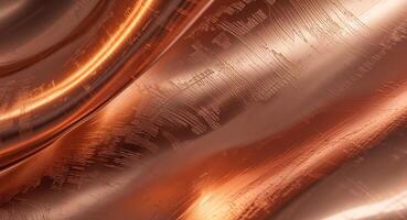 A copper background with a wave pattern photo